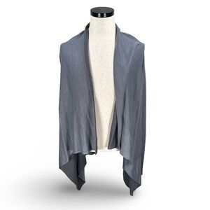 Lululemon Universal Wrap Women's Gray Cardigan Draped Open Front Size 8